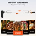 thumbnail image 2 of Flintex Portable Charcoal Grill with 360° Motorized Rotisserie, 2-in-1 Direct & Indirect Cooking, Foldable Outdoor BBQ for Camping & Backyard, 2 of 10