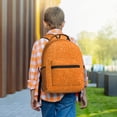 thumbnail image 6 of Yiaed Orange Glitter2 Print School Backpack College Backpack Daypacks for Students High School Spacious and Durable Daypack for Work and Travel-One Size, 6 of 6