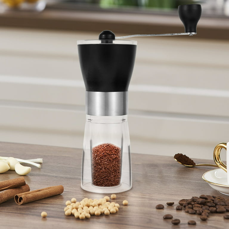 Manual Coffee Grinder with Ceramic Burrs Hand Coffee Mill Portable