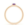 thumbnail image 2 of ANGARA Natural 0.3 Ct. Amethyst Solitaire Stackable Ring in 14K Rose Gold for Women (Ring Size: 3), 2 of 10