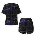 thumbnail image 5 of Picia Mathematica Science Pajamas Sets for Women Soft Short-Sleeved Pjs with Lounge Shorts Two Piece Sleepwear-Large, 5 of 9