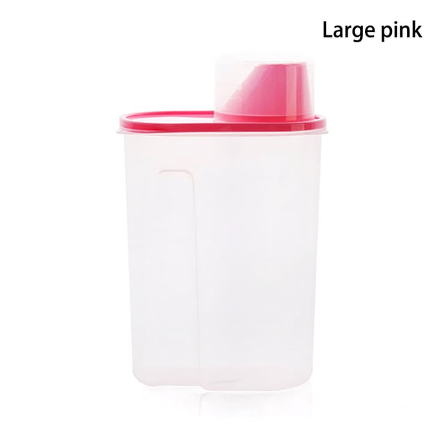 Caja De Almacenamiento De Alimentos Juego De Contenedores Transparentes De Plástico Con Tapas De Vertido Botellas De Almacenamiento De Cocina Frascos Tanque De Granos Secos Yuarrent HA025956-02