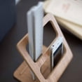 thumbnail image 5 of Minimalist Japanese-Style Desktop Organizer: Large-Sized Solid White Oak Skin Storage Rack for Remote Controls, Phones & Small Items – Customizable Logo Option, Space-Saving Design for Living Room &, 5 of 5
