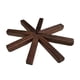 thumbnail image 1 of Salvamanteles de madera, tapete de madera para mesa, almohadilla resistente al calor, posavasos plegable para platos, soportes para ollas calientes, nuez, 1 of 9