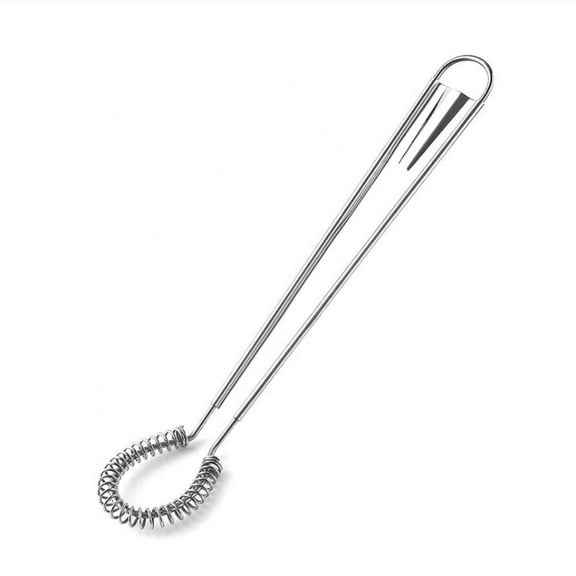 Altsales Egg Beater Flat Whisk Stainless Steel Spiral Whisk Spring Whisk Sauce Whisk