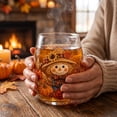 thumbnail image 6 of Fall Themed Stemless Vintage Wine Glass Water Tumbler, Decorative Thanksgiving Wine Glasses, Fall Tumbler for Home Table Decor, 6 of 6