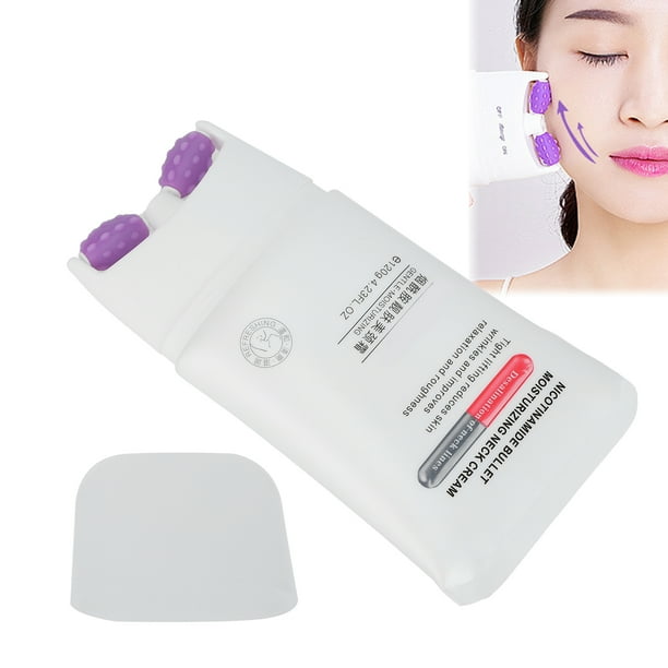 Crema reafirmante de cuello de nicotinamida con masajeador de