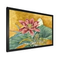 thumbnail image 2 of Designart 'Ancient Impression of Pink Lotus' Traditional Framed Art Print, 2 of 4