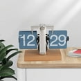 thumbnail image 3 of Flip Clock, Retro Vintage Flip Desk Clock, 12 Hours Large Number Auto Flip Desk Table Clock, Battery Powered Mechanical Clock for  Decoration, 3 of 8