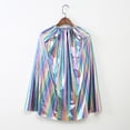 thumbnail image 5 of Zecgelong Kids Shiny Cape Cloak Party Dress Up Role Play Outfit for Children Blue Size 2-10Y, 5 of 5