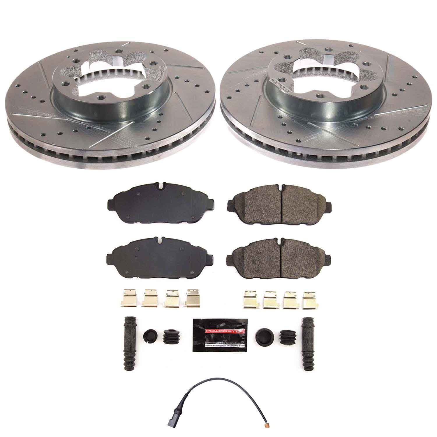 PowerStop Front Z23 Evolution Sport Brake Pad and Rotor Kit for Ford Transit-150 2020-24, Ford Transit-250 2020-24, Ford Transit-350 2020-24, K8980