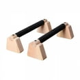 thumbnail image 5 of BESTSKY 2 Pieces Push up Bar Wooden Parallettes Bar for Men Women Portable Sturdy Structure Push for Exercise Floor Workout 25CM, 5 of 7