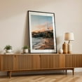 thumbnail image 3 of Heisler Park Sunset 01 - Laguna Beach California Photography Beach Sunset Coast Ocean Palm Tree Landscape Beach House Black Framed Wall Art Print 12 x 16 inches, 3 of 12