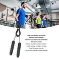 thumbnail image 4 of Fitness  Rope, Calories Burning Weighted  Rope Sponge Handle Improve Coordination 406g  for Outdoor Use Black Red,Black Green, 4 of 8