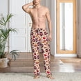 thumbnail image 5 of Vsdgher rock music Skull record Print Mens Pajama Pants Sleep & Lounge Pants, PJ Bottoms With elastic waistb and Pockets, 5 of 5