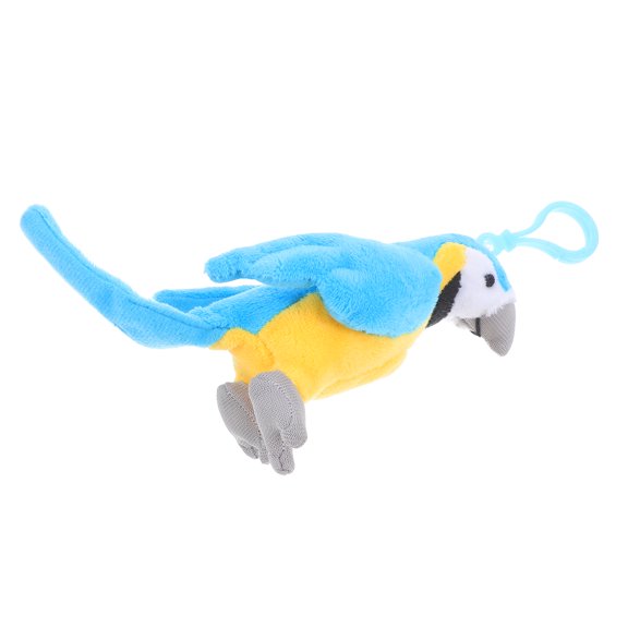 Masteelf Cute Parrot Plush Keychain Lovely Stuffed Bird Hanging Charm Keychain Decoration Hanging Keyring Pendant Plush Bird Pendant Stuffed Bird Pendant