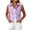 Purple, variant on Admvng Womens Collared Denim Sleeveless Vest Plus Size Button Down Chest Pocket Cropped Colored Jean Casual Layering Gilet