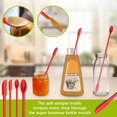 thumbnail image 4 of 14 Pieces Food Grade Silicone Spatulas Set 446°F High Heat Resistant One Piece Design Non-stick Mini Cream Rubber Scraper Kitchen Utensils with Piping Tip Set for Baking, Cooking, Mixing, 4 of 6