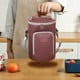 thumbnail image 3 of Bolsa térmica redonda para almuerzo para estudiantes | Porta bento portátil con correa para el hombro | Bolsa térmica para picnic con capacidad de 7,6 l | Mantiene la comida caliente o fría durante, 3 of 5