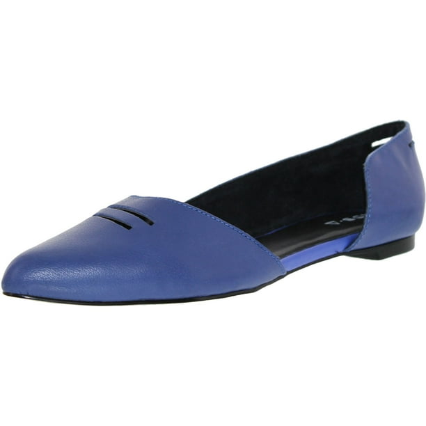 Chaussure Plate en Cuir Nuevo Blue pour Femme - 8M