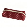 thumbnail image 3 of Polka Dot Pencil Case, Y2K Large Capacity Pencils Case, Vintage Pen Pencil Pouch Makeup Pouchs Cute Supplies, Set of 3, 3 of 9