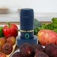 thumbnail image 1 of Aparatos de cocina, lavadora portátil de frutas y verduras con forma de cápsula de 4400 mAh, limpiador de frutas recargable por USB, máquina de limpieza doméstica automática, purificador de plástico., 1 of 5