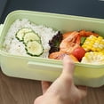 thumbnail image 4 of CRCMURE Closure Bags lids Boxes Waterproof Lunch Box With Compartment Plastic Lunch Box Microwave Sealed Kids School Lunch Plate Kitchen Food Storage Container, 4 of 6