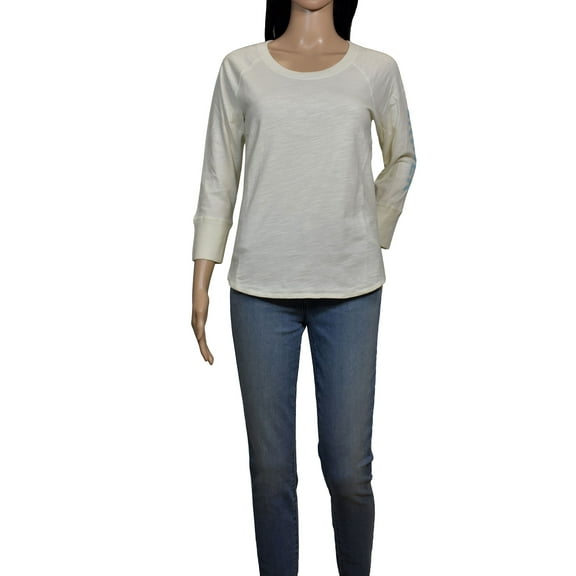 James Perse Ivory Orange California Long Sleeve T-Shirt (1)