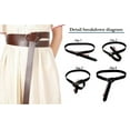 thumbnail image 4 of Leatherlike Battle Belt Adult Costume Accessory | Adjustable, 4 of 4