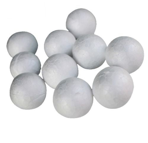 3.9 x 3.9 inch Ball -10Pack Foam Balls for Crafts 10 Pack Styrofoam Balls Art Supplies for DIY Home School Party Ornament Craft Floral Arrangements Decor Ornament Project Table Centerpiece 