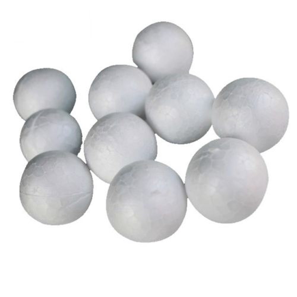 48 ct Styrofoam Balls 1" Round White Styro Foam Polystyrene Sphere Art