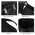 thumbnail image 4 of Bolsa de tambor, bolsa de tambor africana de hombro negro impermeable portátil, bolsa de transporte para tambor, artesanía superior, 4 of 8