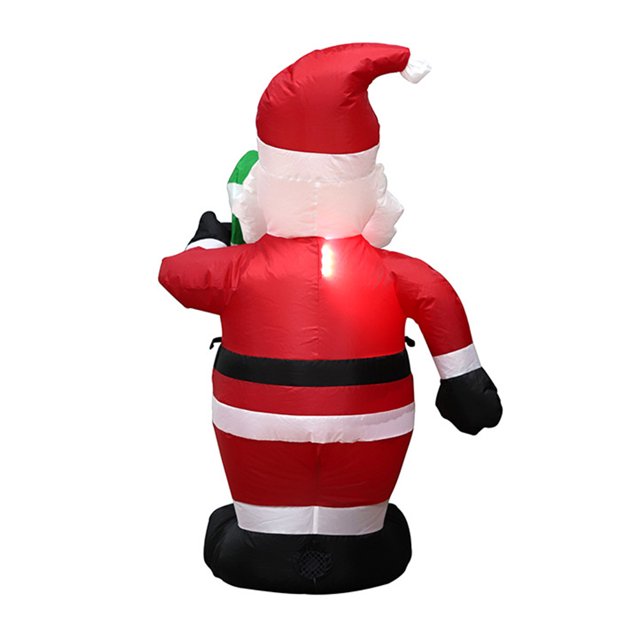Dibujos animados de adorno de Papá Noel de 120 cm con muleta para interiores y exteriores (B) Ehuebsd libre de BPA