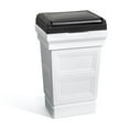 thumbnail image 1 of Step2 Atherton – Poubelle d'extérieur classique blanche pour terrasse, 1 of 9