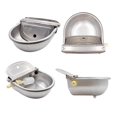 thumbnail image 6 of Stainless Steel Cow Drinking Water Bowl With Drain Hole Water Outlet Automatic Float Farming Trough For Cattle Sheep Dog Horse, 6 of 7