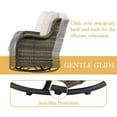 thumbnail image 6 of Gymojoy 2 Pieces Outdoor Wicker Swivel Rocker Patio Chair, Outdoor Swivel Gliders,Set of 2 with High Back, Deep Seat (Gray Wicker/Beige Cushion), 6 of 8