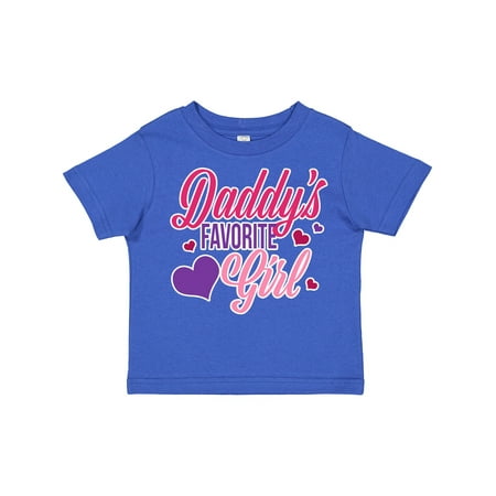 

Inktastic Daddys Favorite Girl with Hearts Gift Toddler Toddler Girl T-Shirt