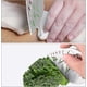 thumbnail image 5 of Leaf herb stripper 9 holes herb cutter stainless steel kitchen stripping tool for herbs chard 12*6.5cm silver/green, 5 of 5