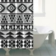 thumbnail image 5 of Extra Long Boho Shower Curtain 72x84 Inches - Vintage Floral & Tropical Leaves Pattern, Waterproof Bohemian Bathroom Decor with 12 Hooks, Tribal Rustic Style, 5 of 5