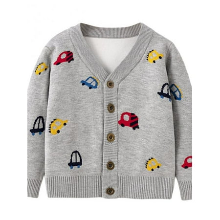 

Dragonus Little Girls Boy s Knit Uniform Cardigan Long Sleeve Sweater