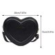 thumbnail image 4 of DQrwqpou Bolso para Mujer Bolso Corazón para Mujer Bolsos Mano Bolso Cuero PU (Negro), 4 of 9