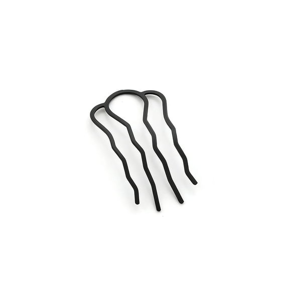 Vadktai Metal Hair Forks, 4 Prong Twist Side Comb, Side Combs, Teeth Pins for Updo Buns and Women's Hair Styling Accessories