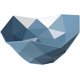 thumbnail image 1 of Decorative Fruit Bowl Geometric Vegetables Holder for Punch Fruits and Vegetables Dining Table Kitchen Decoration Blue, 1 of 1