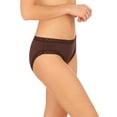 thumbnail image 2 of Natori Women's No-Show Pima Cotton Bliss Girl Brief with Lace 156058, Java, XXL, 2 of 3