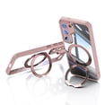 thumbnail image 6 of ELEHOLD Case for Samsung Galaxy S23, Shockproof Anti-Scratch Full Camera Protector Case with 360° Ring Holder Stand,Pink, 6 of 11