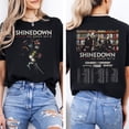 thumbnail image 3 of Shinedown 2026 World Tour & logo "EI8HT" Album T-shirt Sizes S-5XL, 3 of 5