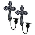 thumbnail image 2 of Kuntesetty 2 Pieces Wall Sconce Candle Holder ,Candle Sconces for Hallway French Vintage Wall Ornament Decorative for Party Living Room, Black, 2 of 9