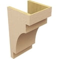 thumbnail image 5 of 10"W x 10"D x 20"H Wide Mediterranean Rough Cedar Woodgrain TimberThane Corbel, Primed Tan, 5 of 6