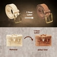 thumbnail image 6 of ELW Leather Blank Belt - 9-10 Oz. 3.4-4mm Thickness - Size: 1/2"x72" 1.27x182cm Cowhide Vegetable Tanned - Full Grain Strip, Strap - Ideal for DIY Belts for Tooling, Crafting & Stamping, 6 of 8
