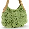 Cotton Crochet Shoulder Bag with Key Ring
